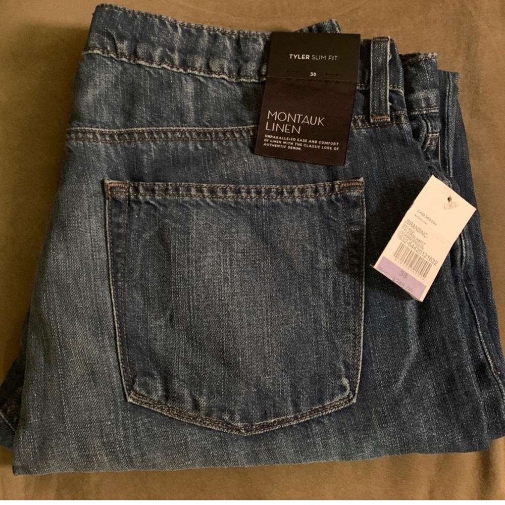 J.Brand size 38 NWT Tyler Jeans Montauk Linen